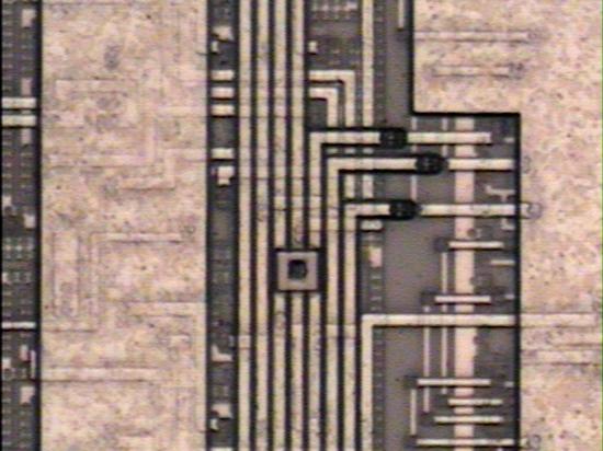 Optical Image of a FIB probe pad